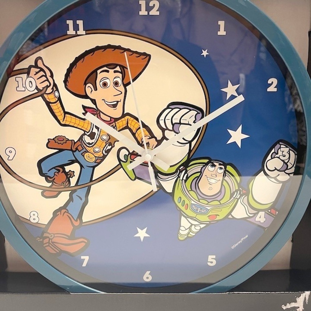 Disney Pixar Toy Story Woody Buzz Lightyear Wall Clock Blue New